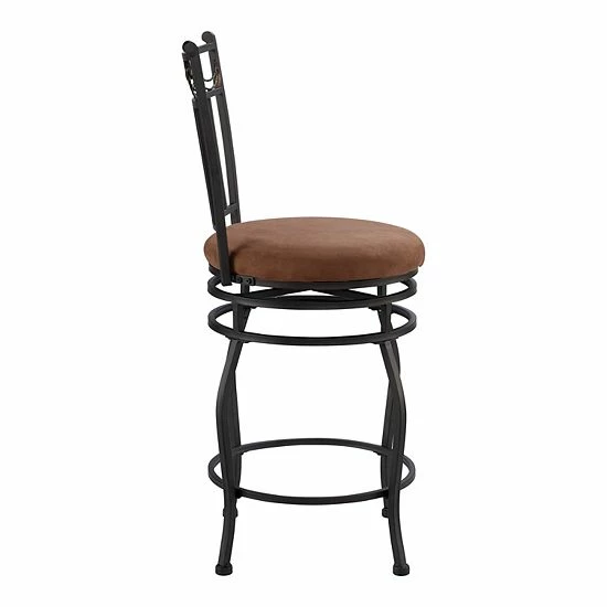 Linon Swag Swivel Counter Stool 2 Linon Swag Swivel Counter Stool - Image 2