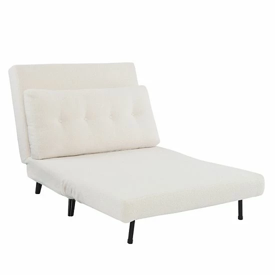 Linon Hilda Fold Out Chair Lounger Bed 8 Linon Hilda Fold Out Chair Lounger Bed - Image 8