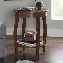 Linon Hazelnut Round End Table 11 Linon Hazelnut Round End Table -Linon Sales Store unnamed file 219