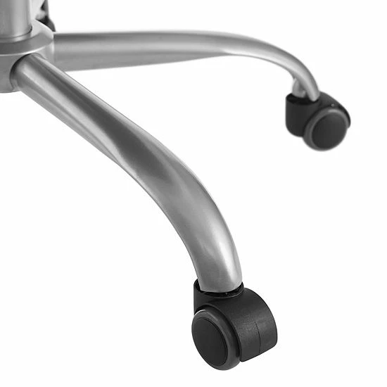 Linon Rylen Sherpa Office Chair Charcoal Silver 7 Linon Rylen Sherpa Office Chair Charcoal Silver - Image 7