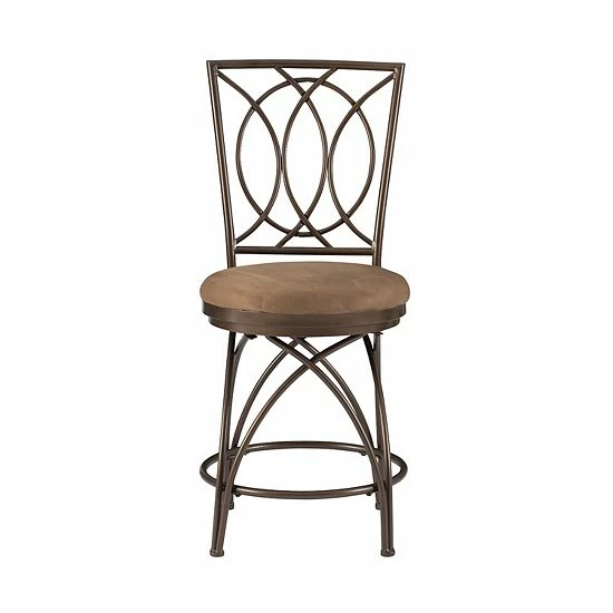 Linon Big And Tall Metal Crossed Legs Counter Stool 3 Linon Big And Tall Metal Crossed Legs Counter Stool - Image 3