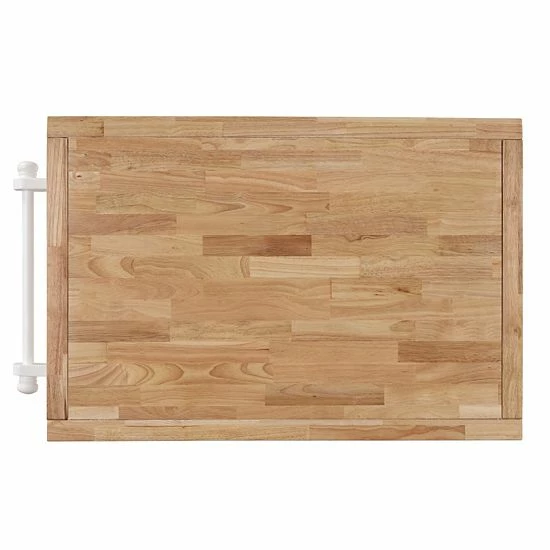 Linon Barker Kitchen Cart Dark Cherry 5 Linon Barker Kitchen Cart Dark Cherry - Image 5