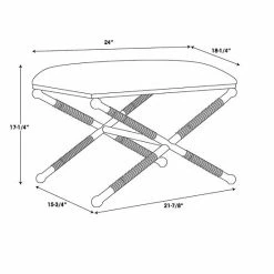 Linon Logue Campaign Ottoman 15 Linon Logue Campaign Ottoman -Linon Sales Store unnamed file 2260