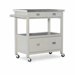 Linon Sydney Kitchen Cart Gray