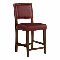 Linon Brook Counter Stool Red -Linon Sales Store unnamed file 2309