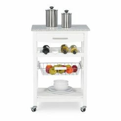 Linon Roger Granite Top Kitchen Cart Green -Linon Sales Store unnamed file 231