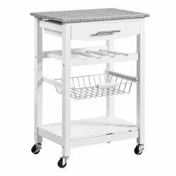 Linon Roger Granite Top Kitchen Cart Green -Linon Sales Store unnamed file 235