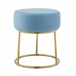 Linon Bandi Accent Vanity Stool Pink -Linon Sales Store unnamed file 2406
