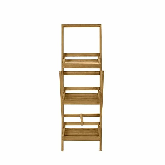 Linon Rockport 3-Tier Indoor / Outdoor Planter Stand Floor Decor Gray 3 Linon Rockport 3-Tier Indoor / Outdoor Planter Stand Floor Decor Gray - Image 3