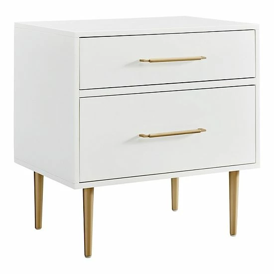 Linon Gloria Two Drawer Nightstand 1 Linon Gloria Two Drawer Nightstand