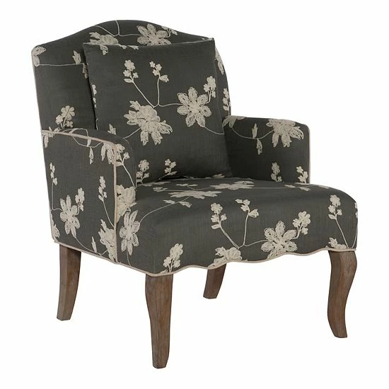 Linon Floral Arm Chair 1 Linon Floral Arm Chair