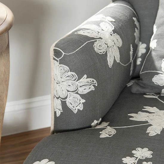 Linon Floral Arm Chair 2 Linon Floral Arm Chair - Image 2