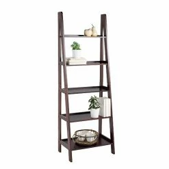 Linon 5-Tier Bookshelf White