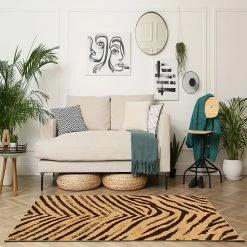 Linon Moroccan Sahara Shag Rug Brown -Linon Sales Store unnamed file 2526