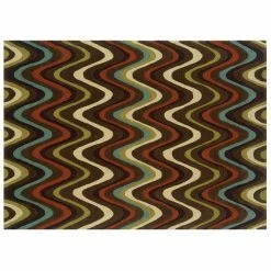 Linon Trio Wave Rug Brown 10 Linon Trio Wave Rug Brown -Linon Sales Store unnamed file 2607