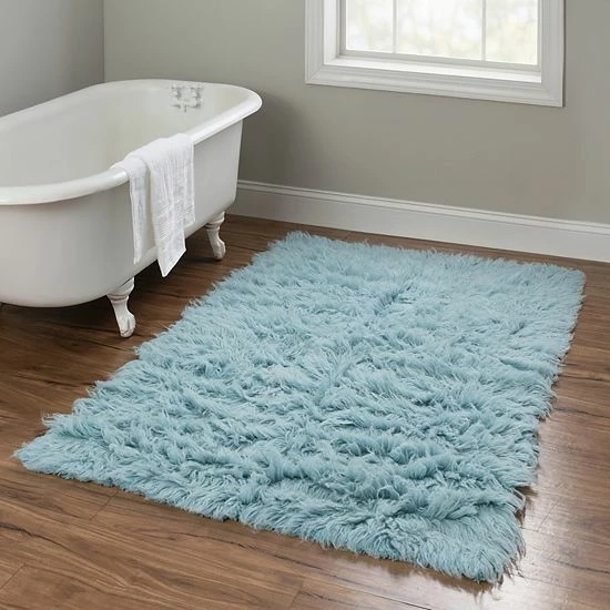 Linon New Flokati Rug Red 2 Linon New Flokati Rug Red - Image 2