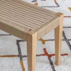 Linon Cadence Woven Seat Dining Bench Natural -Linon Sales Store unnamed file 2647