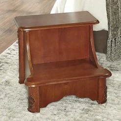 Alternative view of Linon Woodbury Mahogany Bed Step