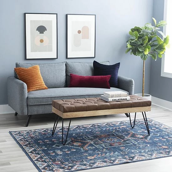 Linon Brooke Bench Stripe 2 Linon Brooke Bench Stripe - Image 2