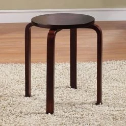 Linon Brentwood 4-pc. Stool Set Brown