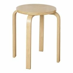 Alternative view of Linon Brentwood 4-pc. Stool Set Brown