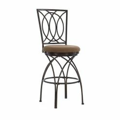Linon Big & Tall Crossed Legs Bar Stool