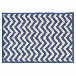 Linon Silhouette Chevron Wool Rug Navy -Linon Sales Store unnamed file 2831