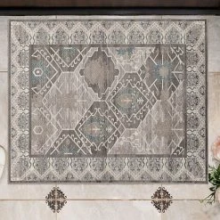 Linon Vintage Belouch Rug Gray Blue 10 Linon Vintage Belouch Rug Gray Blue -Linon Sales Store unnamed file 286