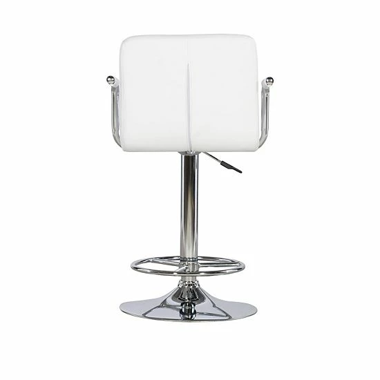 Linon Quilted Bar Stool Black 5 Linon Quilted Bar Stool Black - Image 5