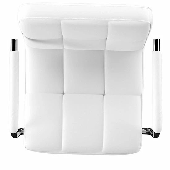 Linon Quilted Bar Stool Black 6 Linon Quilted Bar Stool Black - Image 6
