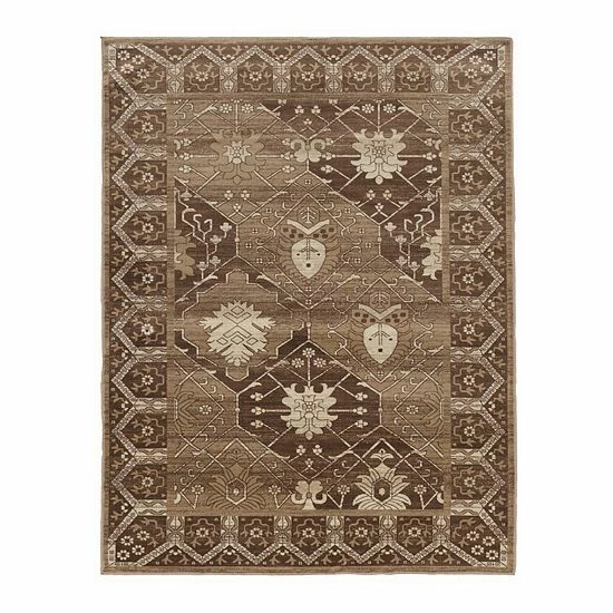 Linon Vintage Belouch Rug Gray Blue 7 Linon Vintage Belouch Rug Gray Blue - Image 7