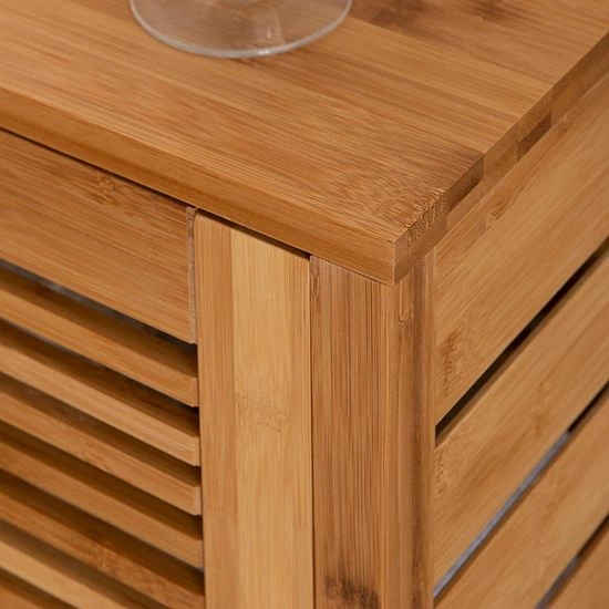 Linon Bracken Bamboo Floor Storage Cabinet 5 Linon Bracken Bamboo Floor Storage Cabinet - Image 5