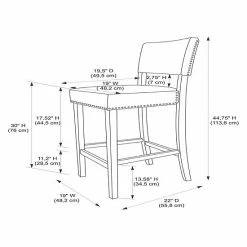 Linon Clayton Bar Stool Black Cow Print -Linon Sales Store unnamed file 2943