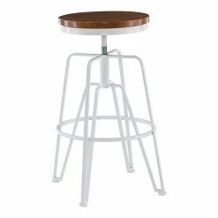 Linon Metal & Wood Stool Black Walnut 5 Linon Metal & Wood Stool Black Walnut -Linon Sales Store unnamed file 3066