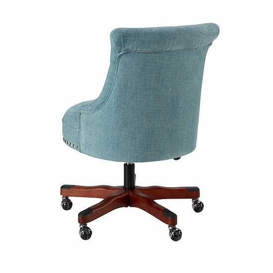 Linon Sinclair Office Desk Chair Natural 6 Linon Sinclair Office Desk Chair Natural - Image 6