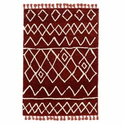 Linon Marrakech Multi-Colored Rug Rust Ivory Zot