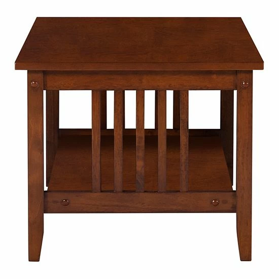 Linon Finn Mission Coffee Table Rustic Brown 3 Linon Finn Mission Coffee Table Rustic Brown - Image 3