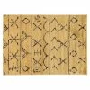 Linon Moroccan Atlas Shag Rug Ivory Black