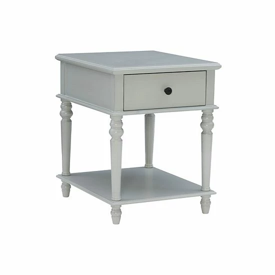 Linon McGhie Side Table Gray 1 Linon McGhie Side Table Gray