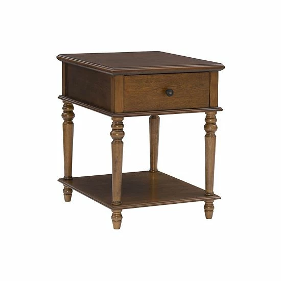 Linon McGhie Side Table Gray 6 Linon McGhie Side Table Gray - Image 6