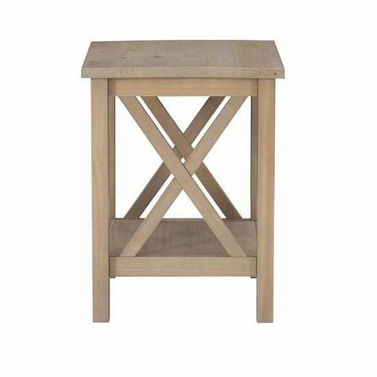Linon Davis End Table Antique White 3 Linon Davis End Table Antique White - Image 3