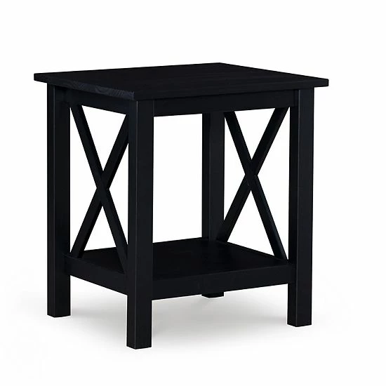 Linon Davis End Table Antique White 6 Linon Davis End Table Antique White - Image 6