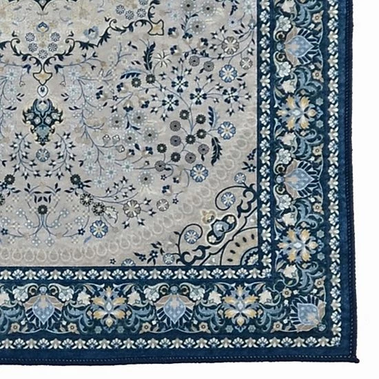 Linon Emerald Oval Design Rug Cream Copper 5 Linon Emerald Oval Design Rug Cream Copper - Image 5