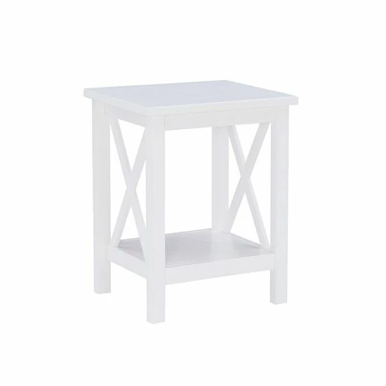 Linon Davis End Table Antique White 7 Linon Davis End Table Antique White - Image 7