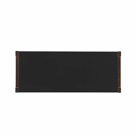 Linon Charles 3-Shelf Bookcase Black Walnut 5 Linon Charles 3-Shelf Bookcase Black Walnut - Image 5