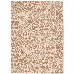 Linon Leona Washable Rug Rust Ivory Botanical 18 Linon Leona Washable Rug Rust Ivory Botanical -Linon Sales Store unnamed file 3429