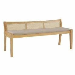 Linon Nassau Rattan Bench