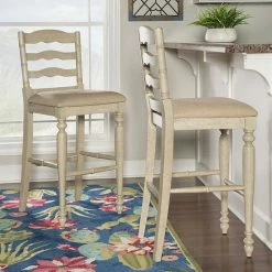 Alternative view of Linon Marino Bar Stool White