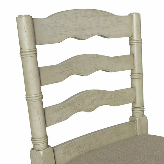 Linon Marino Bar Stool White 3 Linon Marino Bar Stool White - Image 3