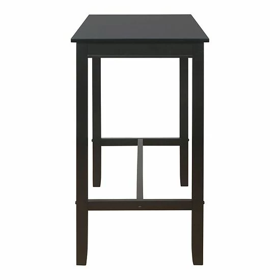 Linon Claridge 42 Inch Bar Height Pub Table Rustic Brown 4 Linon Claridge 42 Inch Bar Height Pub Table Rustic Brown - Image 4